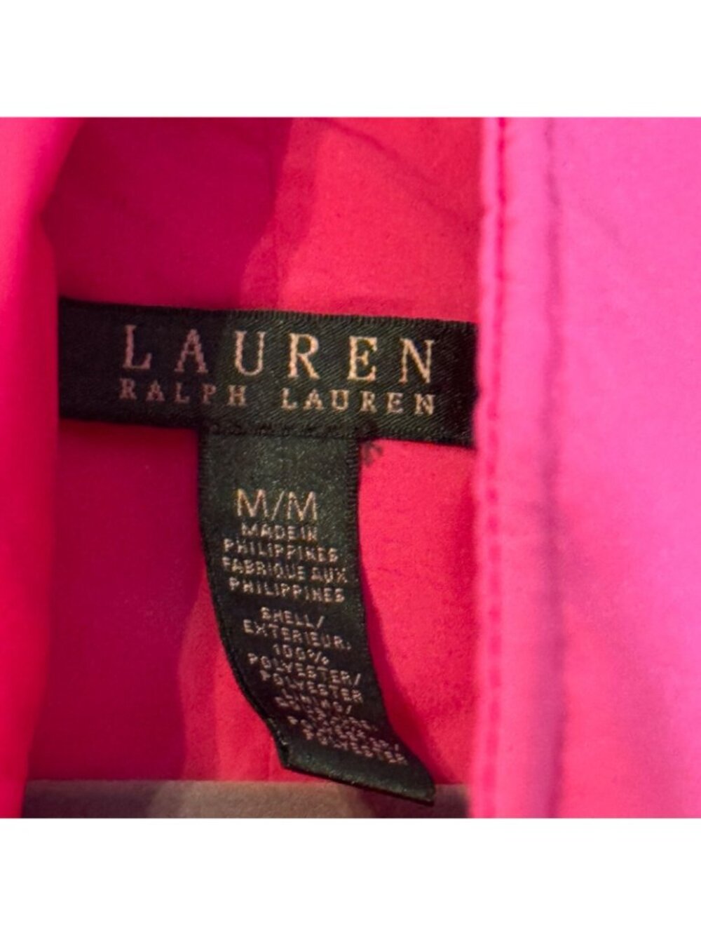 Lauren Ralph Lauren Womens Pink Sleeveless Zip-Up Vest Size Medium - Picture 4 of 12